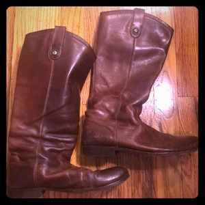 Frye Melissa Boots in Cognac
